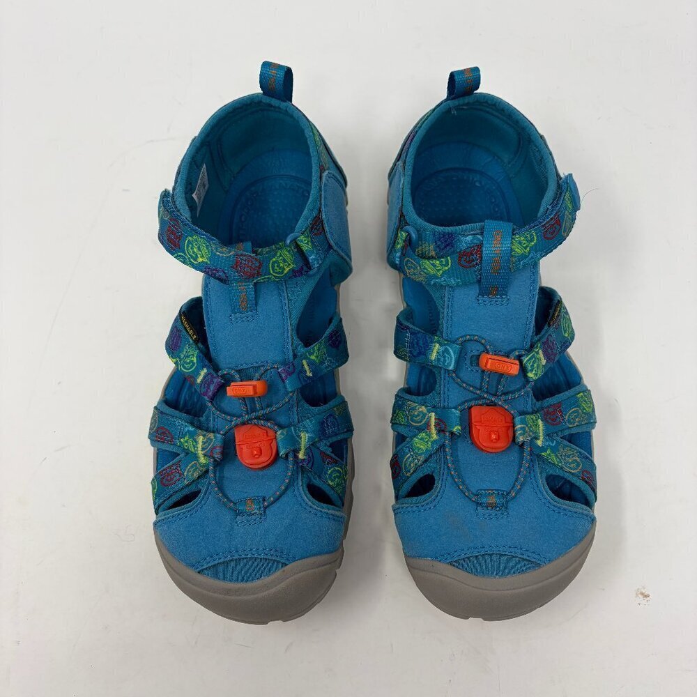 Keen kids Seacamp II CNX blue water shoes 6 EU 38 closed toe sandals unisex
